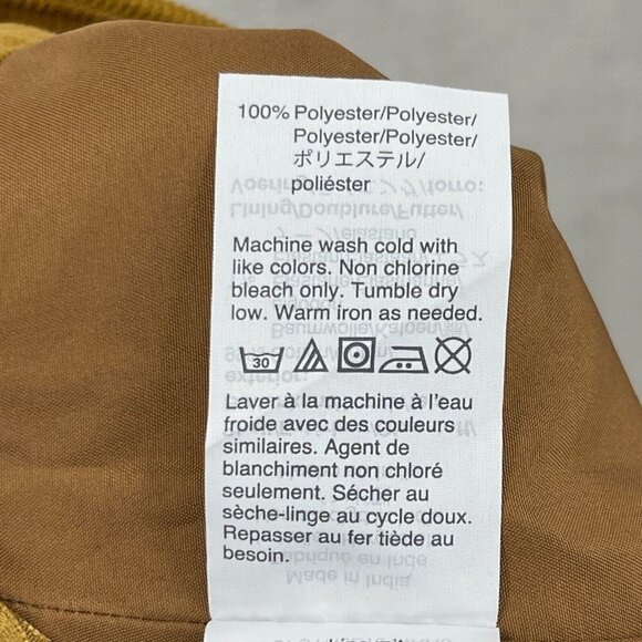 J. Crew Factory Corduroy Mini Skirt Rusted Amber Retro Back Zip Lined - Picture 8 of 12